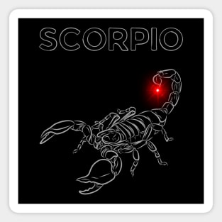 Scorpio | Evil Red Lighted Nail Scorpion Magnet